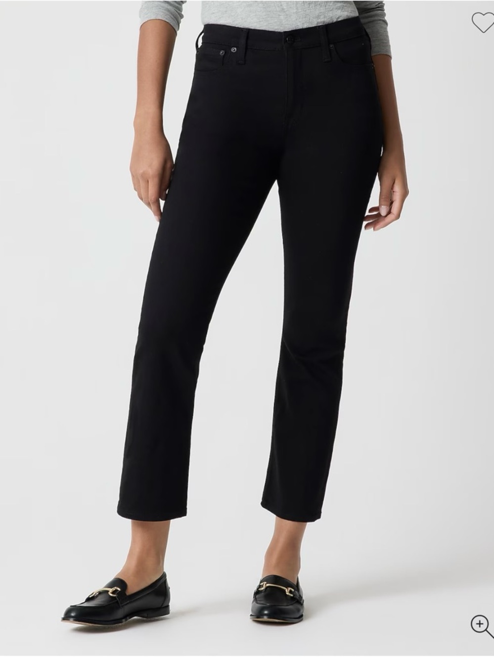 J Crew Flare crop black jean in all-day stretch Size 32